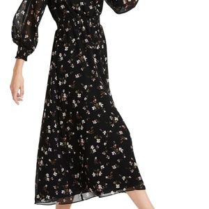 MADEWELL Backyard Blooms Georgette Smocked Dress